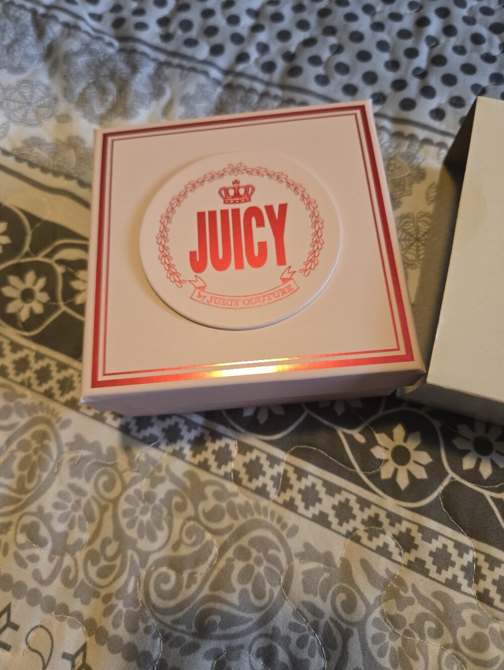 Juicy Couture Pink and Gold Logo Script Key & Card Holder Keychain - Picture 7 of 9